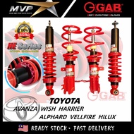 GAB HE Series - Toyota Avanza Wish Hilux Harrier Alphard Vellfire Adjustable Absorber High Low Bodys