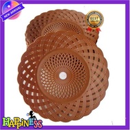 PIRING ROTAN PLASTIK 1 LUSIN - LUSINAN HAPPINESS