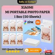 Xiaomi Mi Portable Photo Printer Paper (2x3-inch, 1 Box: 50-sheets) Original Xiaomi Photo Film