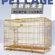 ‍🚢Pet Bed Dog Cage Cat Cage Dog Crate Large Small and Medium-Sized Dogs Bold Iron Cage Folding Cage Dog House Pet Lejia