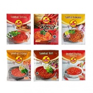 Uleg Sambal Terasi, Green, Onion, Spicy, Cayenne, Candlenut, Shrimp Finna Food Sachet
