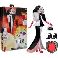 Disney Princess Villains Cruella De Vil Fashion Doll, Accessories and Removable Clothes, Disney Vill