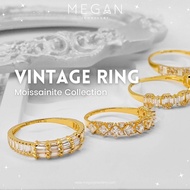 Megan Jewellery Vintage Ring Moissainite Collection Emas 916