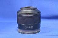 Sold out）『回收相機』『Trade In優惠』新淨 Sony 35mm F2.8 ZA 輕巧鏡頭 蔡司鏡片 靚成像 35 A7C A7 A9 A1 A7S A7R ZVE1