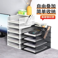 Shelf A4 Test Paper Bookstand Shelf Shelf Hospital Encyclopedia Multi-Layer Desktop Metal Bookshelf 