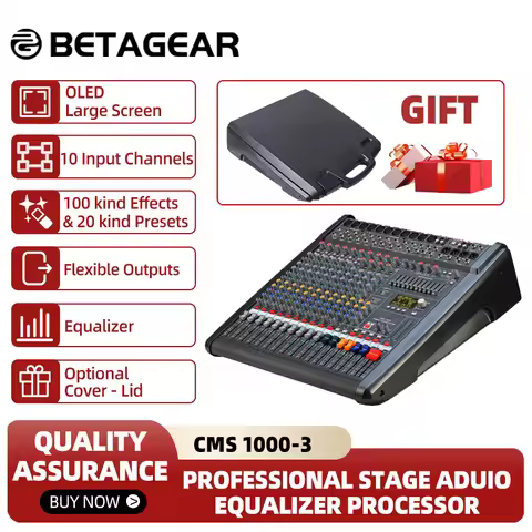 Betagear Audio Mixer CMS1000-3 Original Logo Consola Digital Dj Table Mixing Desk Professional Stage