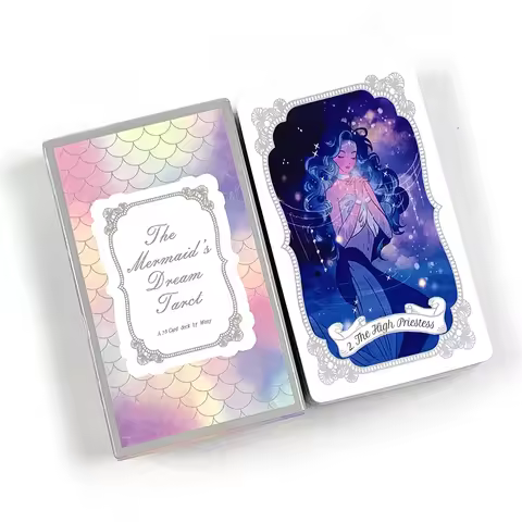 The Mermaid's Dream Tarot Cards 78 Beautiful Tarot Cards For Divination Party Game,Ideal for Travel,