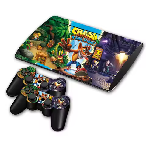Personalization Skin Sticker Decal for PS3 Slim 4000 Console and Controllers For PS3 Super Slim Skin