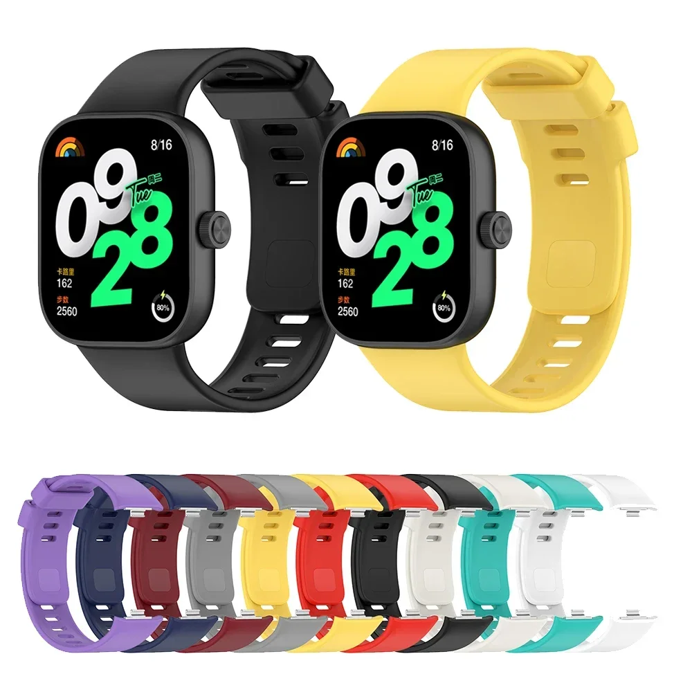 Silicone Strap For Redmi watch 4 SmartWatch WristBand For Xiaomi Mi Band 8 Pro Bracelet Band Watchband Sport Fashion Accessories