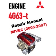 MITSUBISHI 4G63-T ENGINE (MIVEC) SERVICE REPAIR MANUAL COMBO PACK WITH 4G63-T TUNING BOOK