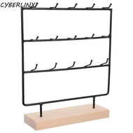 CYBERLINX Earring Display Rack, Necklace Bracelet Space Saving Earring Holder Stand, Fashion Iron Wo