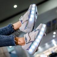 S2ct Adult) Student 7 Skates Invisible (Children's Wheel Shoes Girls 8-Roller Skates heelys Luminous