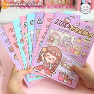 ADAMES Telado Bubble Quiet Book, Kawaii Sticker Book Telado Quiet Book Sticker, Creative Sticker Paper Anime Activity Books Telado Busy Book Girls