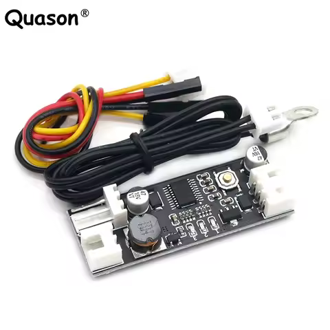 12V 0.8A DC PWM 2-3 Single Wire Fan Temperature Control Speed Controller Chassis Computer Noise Redu