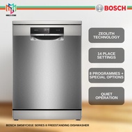 Bosch SMS8YCI01E Series 8 Freestanding Dishwasher 60cm Stainless Steel 14 Place Settings AquaStop Pe