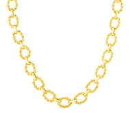 Nathalias NY สร้อยคอทองคำแท้ 14k รูปทรง Oval Link