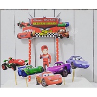 Cars McQueen Birthday Cake Topper Birthday Cake Decoration/