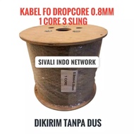 1000 METER  KABEL FIBER OPTIK FO 1 CORE 3 SLING OUTDOOR