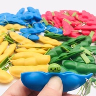 Japanese Squeezing Edamame Edamame Edamame Vent Small Toy Mobile Phone Charm Squeezing Edamame