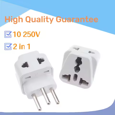 Hot 3pin Brazil AC Power Plug UK/US/EU To Brazil Brasil Socket Travel Power Adapter Plug 3 Pin Conve