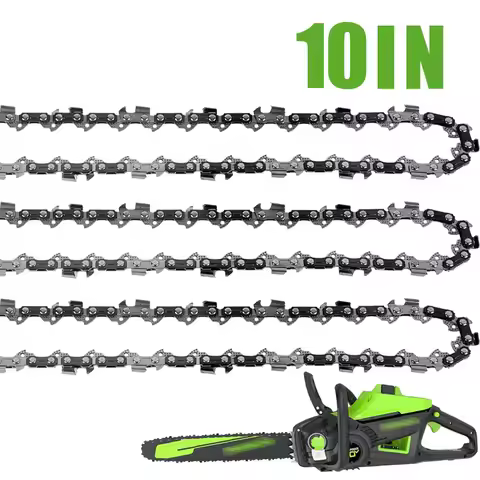 1/2/3pcs 10Inch Portable Metal Chainsaw Chain 40DL 3/8" LP Chainsaw Chain Electric Saw Accessory Rep