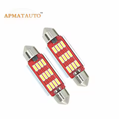 2 x New 36mm Licese Number Plate Light Bulb Canbus LED For AUDI A2 A3 8L 8P A4 B5 B6 A6 4B 4F A8 D2 