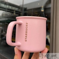 Starbucks Mug Pink Retro Copper Seal Ceramic Starbucks Coffee Cup Desktop Cup Gift Idea Starbuck Cup Starbucks Tumbler 355ml​​​​​​​