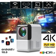 【In stock】Mini Projector for Phone 4K Full HD 1080P Electronic Focus 5G Wifi Sync iOS Android Home Theater Portable LCD Projector Compatible with USB HDMI AV XJ3D