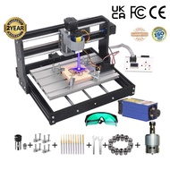 2in1 2500mW CNC 3018 Pro เครื่องแกะสลัก การควบคุม GRBL 3 แกน DIY CNC Router Kit พร้อมชุดโมดูล 2500mW
