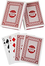 DNB 2 Deck Canasta Cards - 2 Decks Red Playing Cards with Point Values - Includes Canasta and Hand a