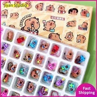 JIYAN2866 40 Holes Capybara/My Little Pony/Yeloli/GG Bond Keychain Blind Box Toys Gifts Ornaments My