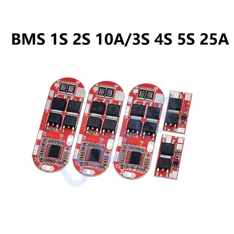 Bms 1s 2s 10a 3s 4s 5s 25a Bms 18650 Li-ion Lipo Lithium Battery Protection Circuit Board Module Pcb