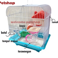 Rs562 Hamster Cage - Hamster House - Plus Fullset Hamster Toy
