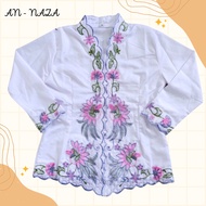Encim Kebaya for Children Aged 4-9 Years / White Embroidered Children's Kebaya