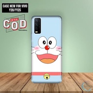 JH566 Case New Vivo Y20-vivo Y12s-case Motif Baru Kartun Doraemon Lucu