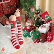CACTU Plush Elk Santa Claus Socks - Cozy Women's Floor Socks