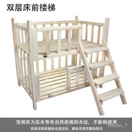 🐘Dog Bed Solid Wood Pet Bed Log Bed Bunk Bed Double Layer Dog Bed Stair Bed Corgi Bed Bichon Bed Golden Retriever Bed