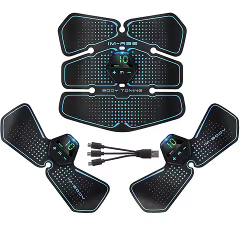 Abdominal Muscle Stimulator Trainer EMS Abs Fitness Equipment Training Gear Muscles Electrostimulato