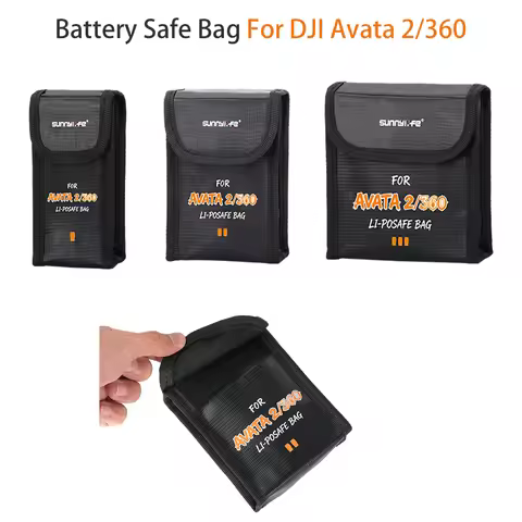 Battery Explosion Proof Bag Case For DJI Avata 2/Avata 360 Safety Battery Storage Bag For DJI Avata 