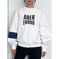 Ader error modern logo sweatshirt white