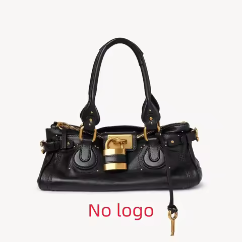 PADDINGTON BAG, Women's Uni Bag, Fashionable Top Handle Tote Bag with Golden Lock, Luxury Design Sho