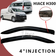 [READY STOCK] TOYOTA HIACE ALL NEW SLWB [H300] 2024-PRESENT 10 CM WIDTH 2 DOOR ARCYLIC DOOR VISOR IN