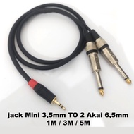 Penawaran Terbatas JUAN - Jack Mini Stereo To Dual Akai Mono Kabel