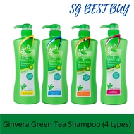 Ginvera Green Tea Shampoo 750ml [Bundle of 2] (4 types)