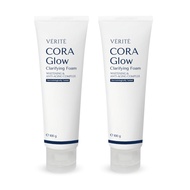[ใหม่] Verite CORA Glow Clarifying Foam 100ml. โฟมล้างหน้า สูตรกระจ่างใส เนื้อนุ่ม ไม่แห้งตึง