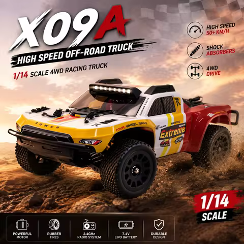 X09A Remote Control Racing Car 1/14 Scale Brushless 2.4G High Speed Four Wheel Drive Full Scale Off 