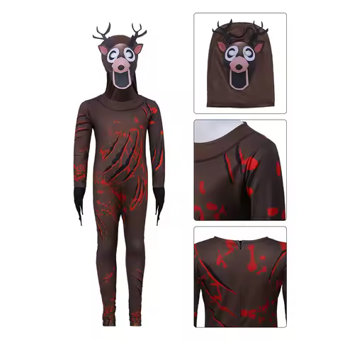 Hot 99 Nights In The Forest Deer costume Owl Cosplay Outfit Halloween Costume for Kid Nightmare Rein