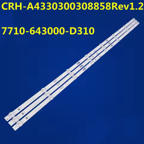 10set =30PCS LED Backlight Strip CRH-A4330300308858Rev1.2 7710-643000-D310 43K6S 43E6A RDL430FY HV43