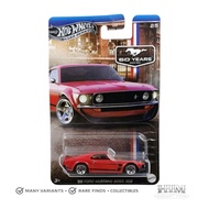 MERAH Hot Wheels Silver Series Ford Mustang 60 Years 69 Ford Mustang Boss 302 Red