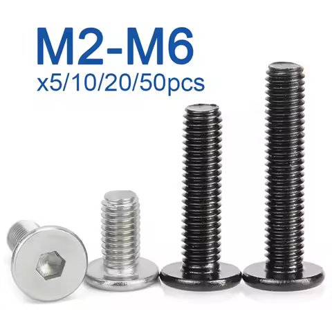 5~50pcs/lot M2 M2.5 M3 M4 M5 M6 M8 Black Galvanized 304 Stainless Steel CM Hex Hexagon Socket Ultra 